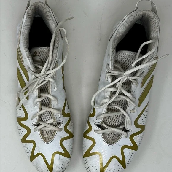 Men’s Adidas Freak 22 gold white 12 football cleats - Picture 5 of 13